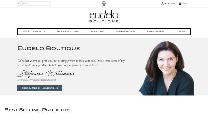 Screenshot of eudeloboutique.com