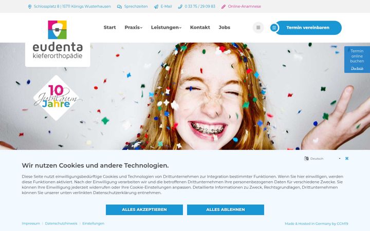 Screenshot of eudenta.com