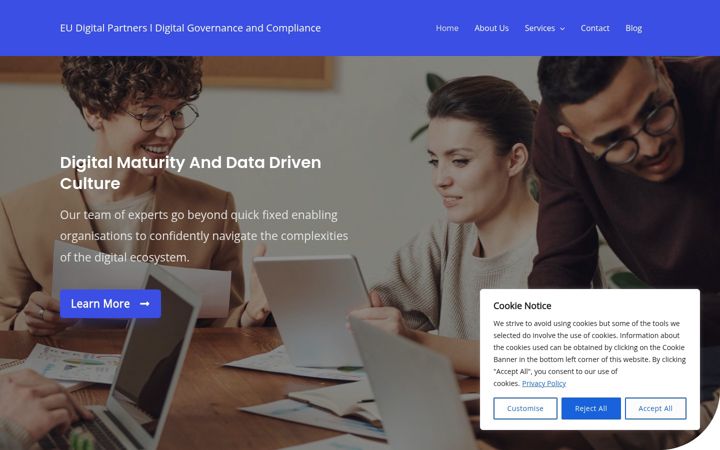 Screenshot of eudigitalpartners.com
