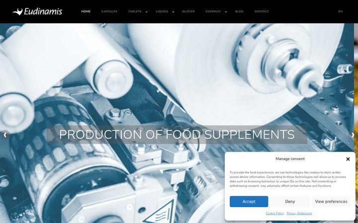 Screenshot of eudinamis.co.uk