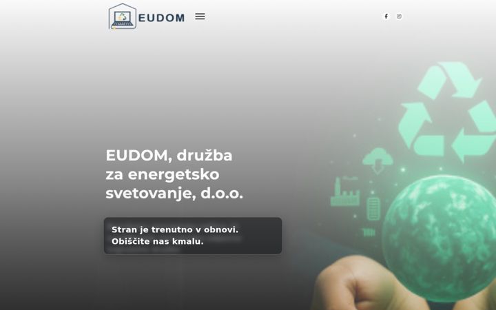 Skärmbild av eudom.si