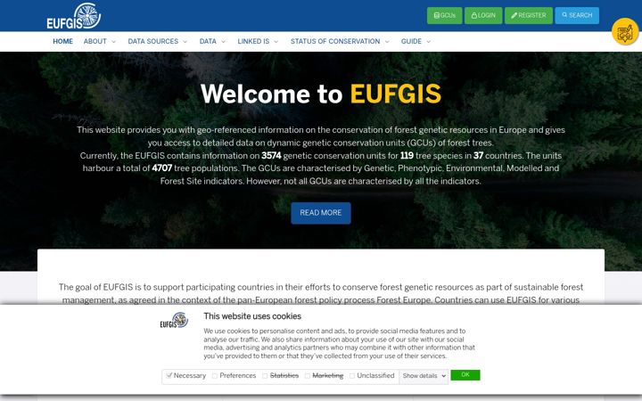 Képernyőkép: eufgis.org