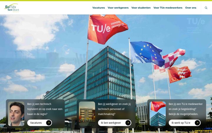 Screenshot von euflex.nl