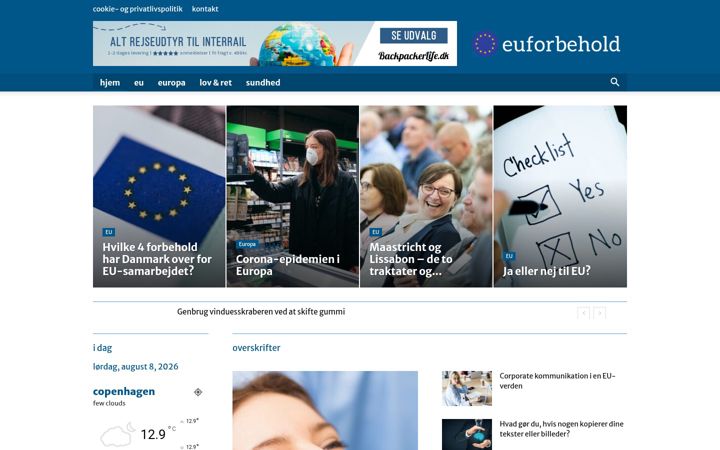 Captura de pantalla de euforbehold.dk