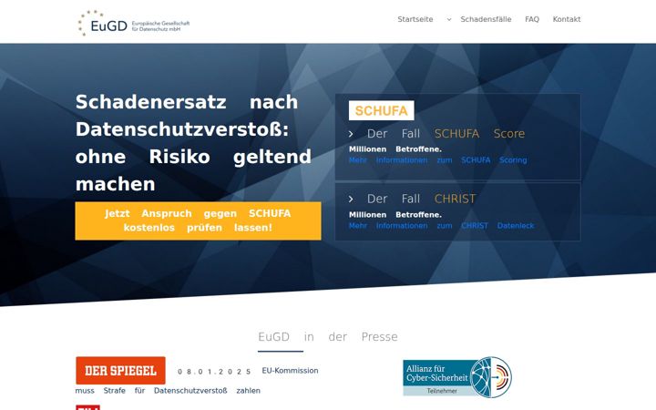 Screenshot di eugd.org