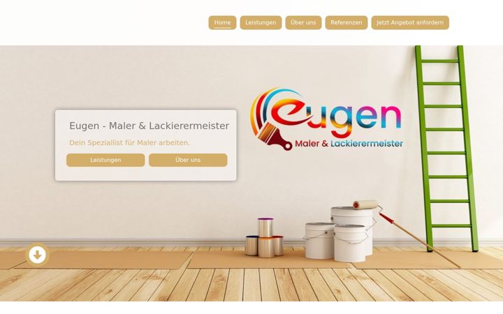 Screenshot of eugen-krefeld-malermeister.de