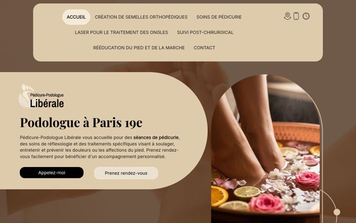 Screenshot of eugene-podologue.fr
