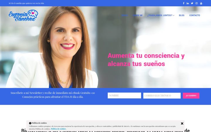 Screenshot ta' eugeniasanchez.es