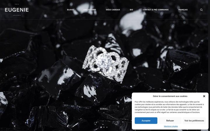 Screenshot of eugenieviellard.com