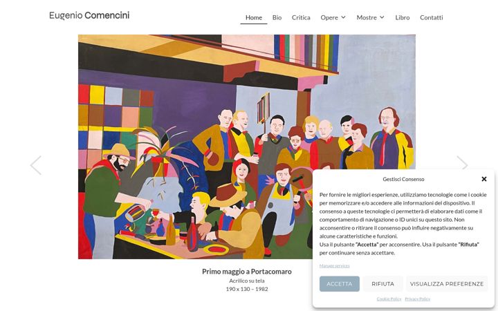 Screenshot of eugeniocomencini.com