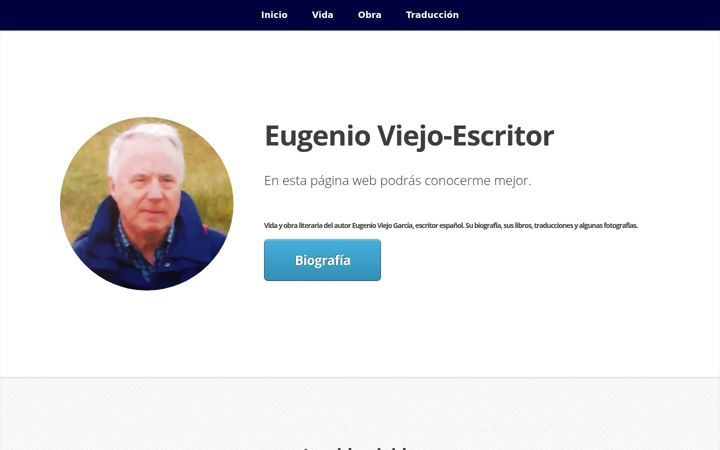 Screenshot of eugenioviejoescritor.es