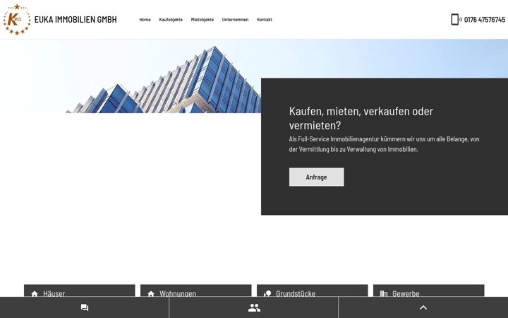 Screenshot of euka-immobilien.de