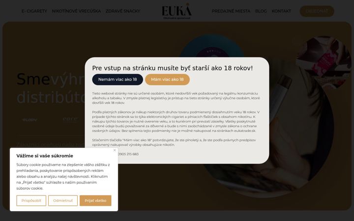 Screenshot von eukatrade.sk