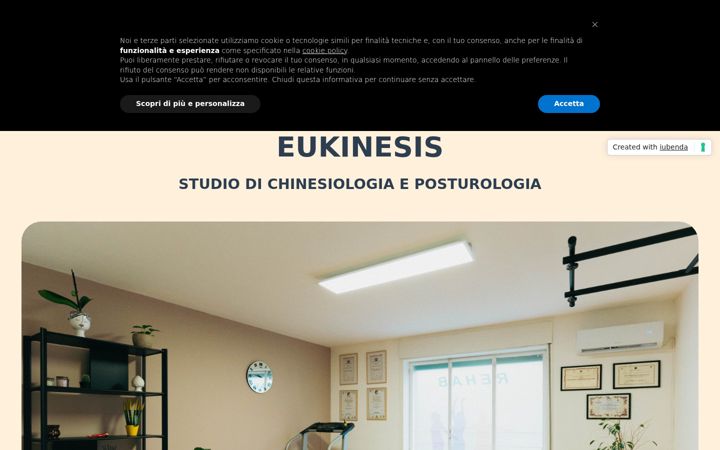 Screenshot of eukinesistudio.it