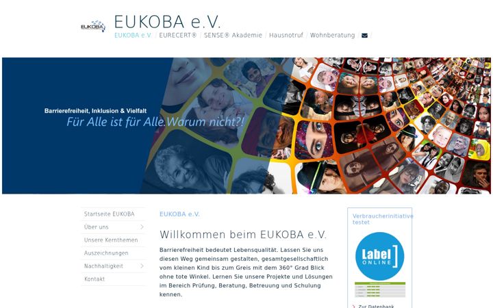 Screenshot stránky eukoba.de