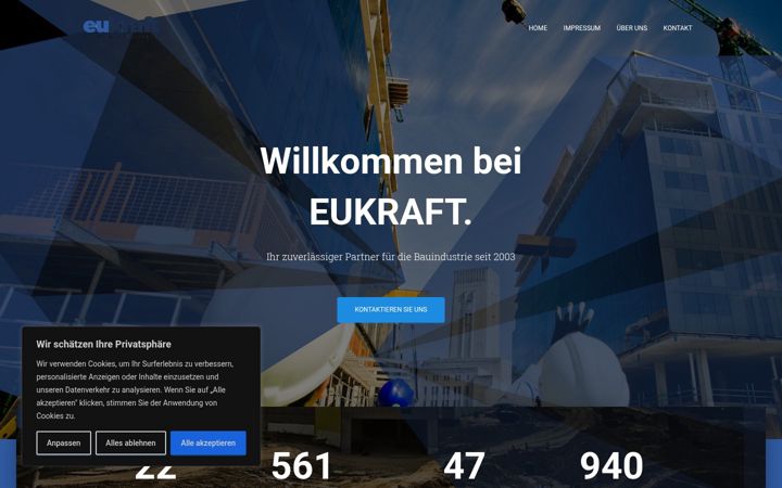 Screenshot of eukraft.de