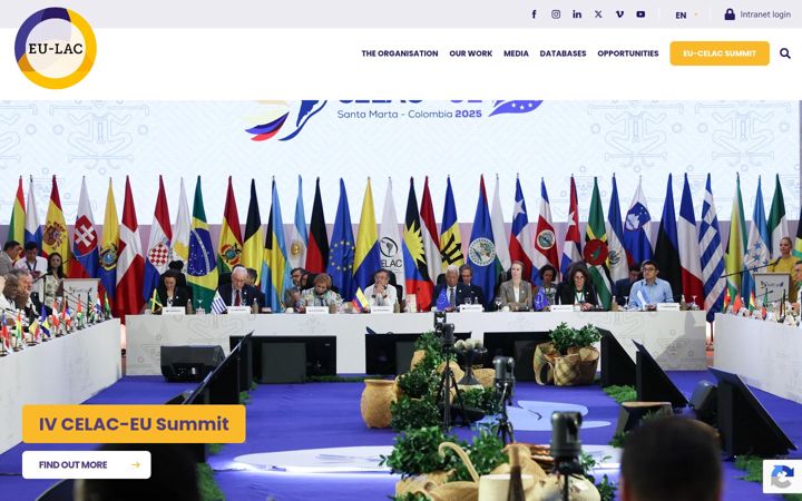 Screenshot of eulacfoundation.org