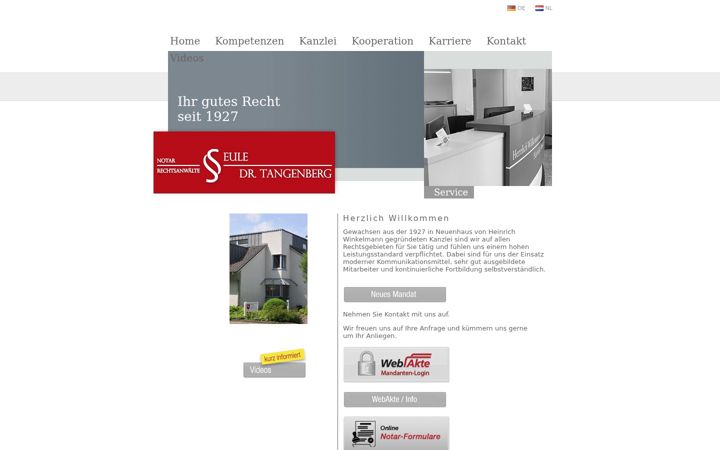Screenshot of eule-tangenberg.de