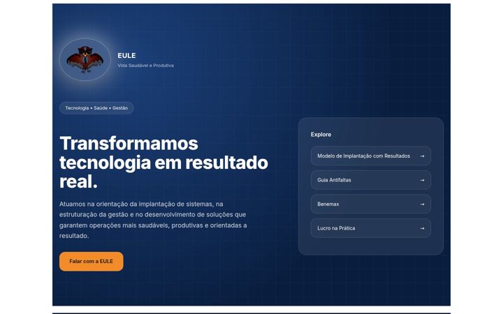Screenshot of eule.com.br
