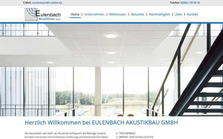 Screenshot of eulenbach-akustik.de