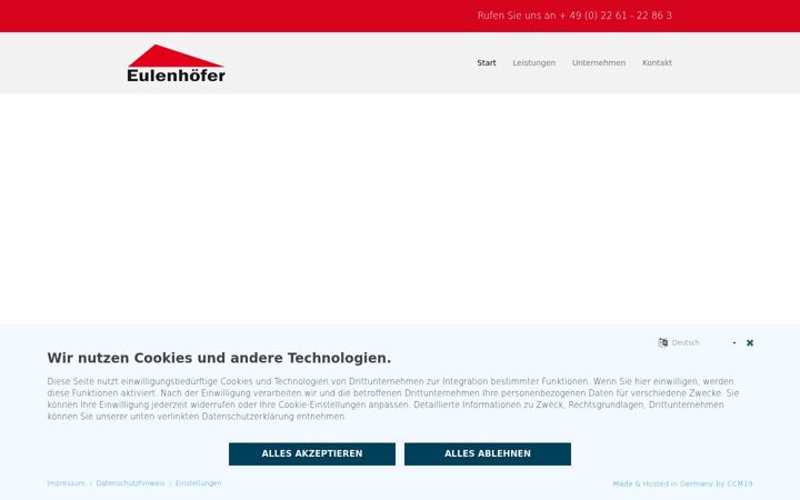 Ekraanipilt saidist eulenhoefer.de