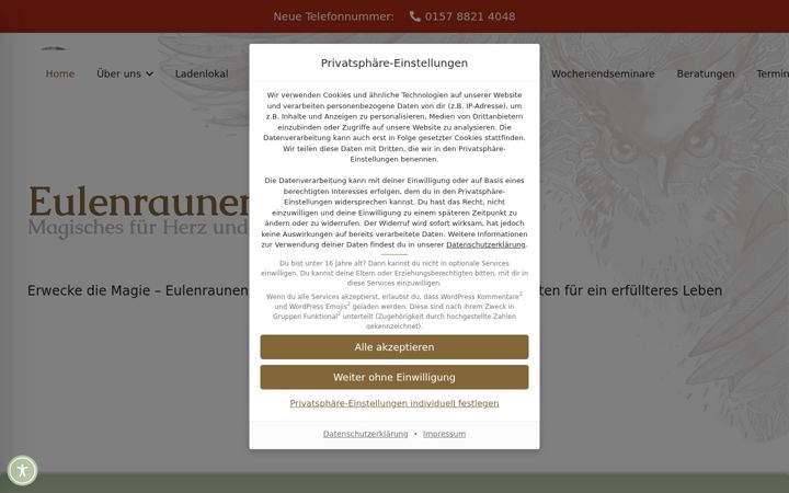 Ekraanipilt saidist eulenraunen.de