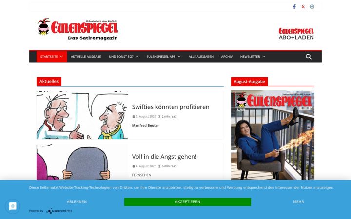 Screenshot von eulenspiegel-zeitschrift.de