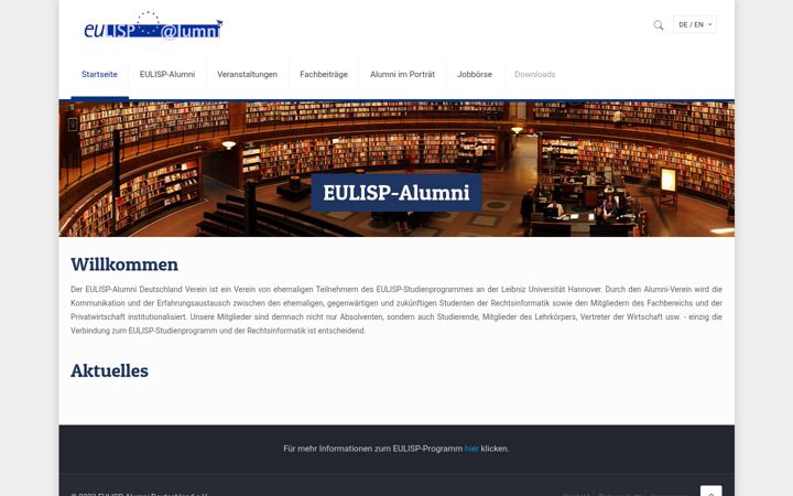 Screenshot von eulisp-alumni.de