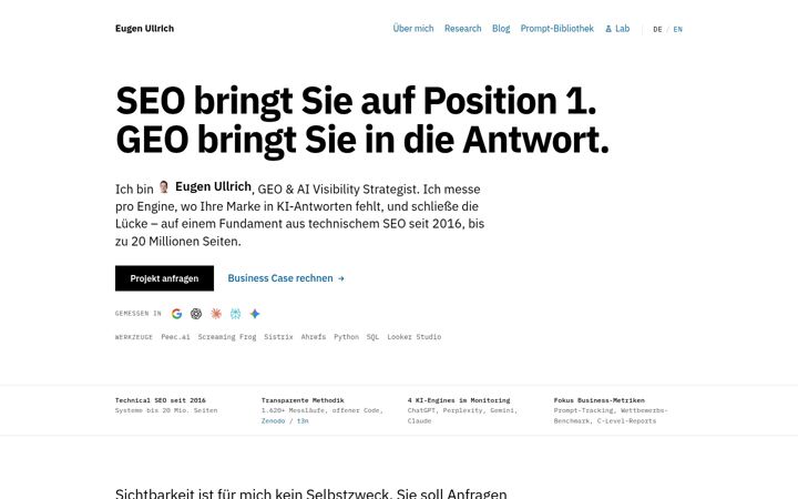 Screenshot of eullrich.com