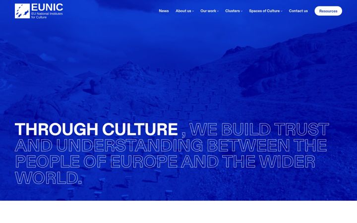 Screenshot of eunic.eu
