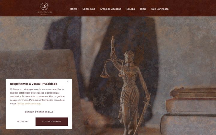 Screenshot of euniceamorimadvogados.com