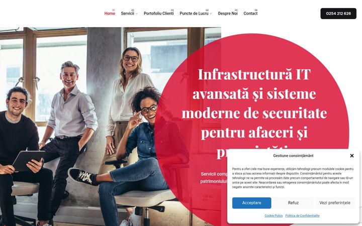 Екранна снимка на eunitech.ro