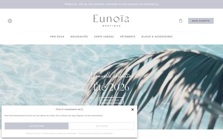 Screenshot di eunoiaboutique.fr