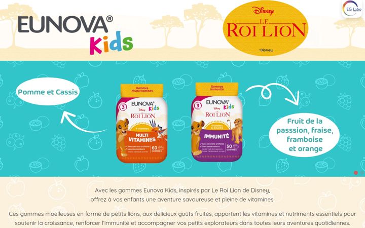 Screenshot of eunova.fr