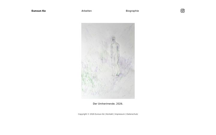 Screenshot of eunsunko.com