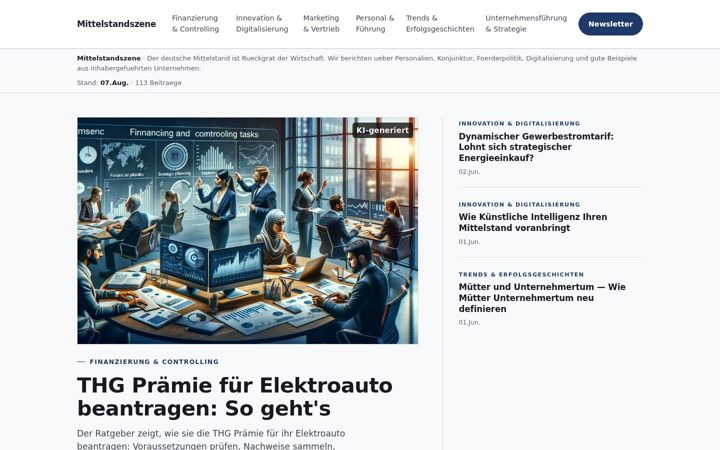 Screenshot of eunternehmer.de