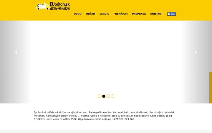 Screenshot von euodtah.sk