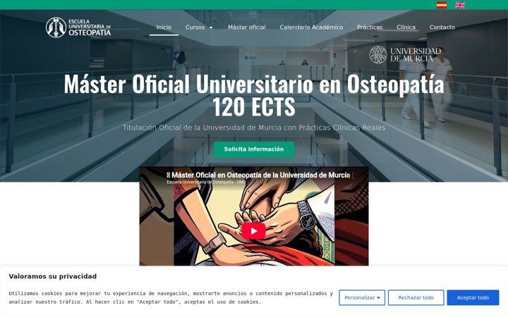 Screenshot ta' euosteopatia.es