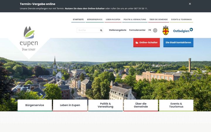 Screenshot of eupen.eu