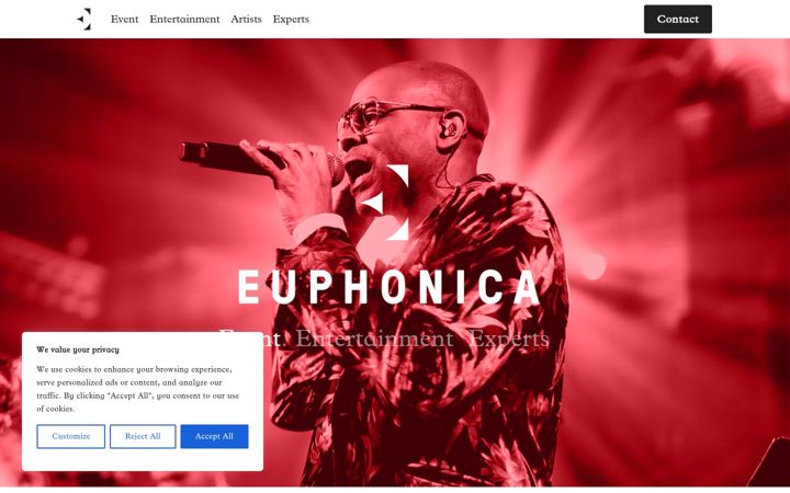 Screenshot of euphonica.com