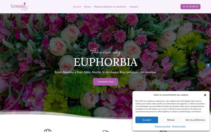 Screenshot di euphorbia-fleurs.fr