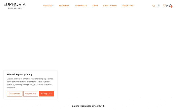 Screenshot of euphoriacakes.co.uk