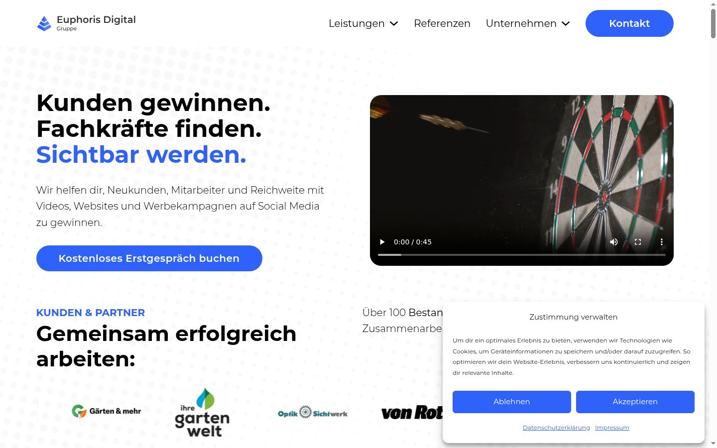 Screenshot tal-banner tal-kunsens muri qabel kwalunkwe interazzjoni