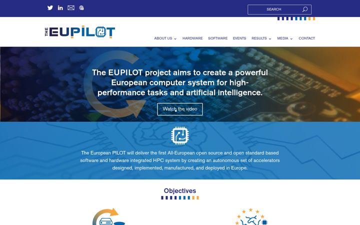 Screenshot of eupilot.eu