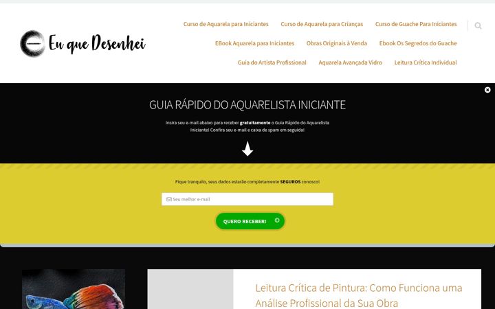 Screenshot of euquedesenhei.com