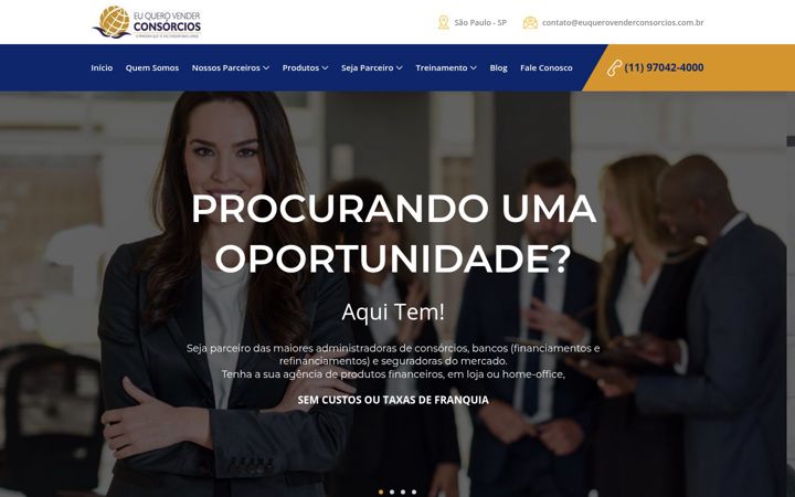 Captura de pantalla de euquerovenderconsorcios.com.br