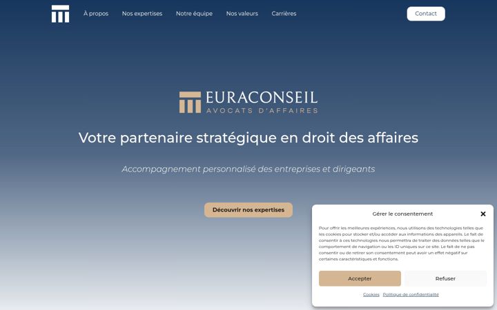Screenshot of euraconseil.fr