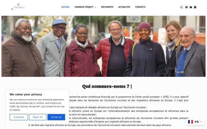 Screenshot of euradice.net