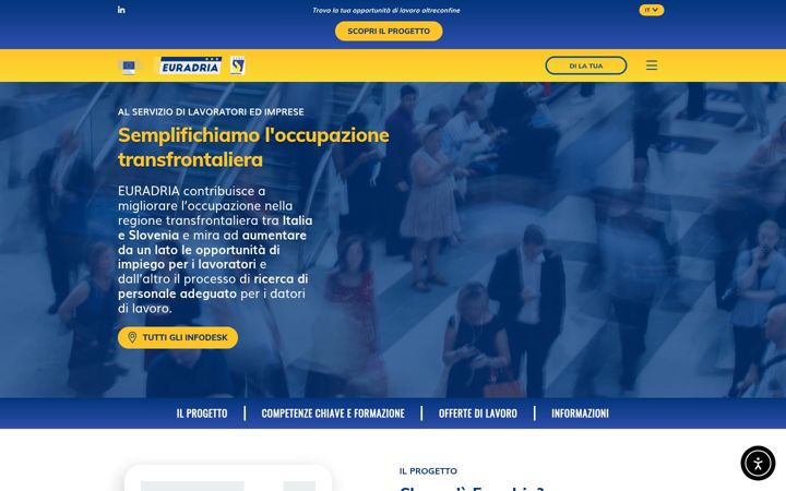 Zrzut ekranu euradria.eu