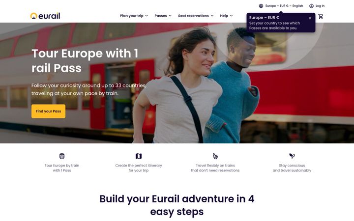 Screenshot of eurailgroup.org